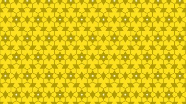 Yellow Seamless Stars Pattern Background Design