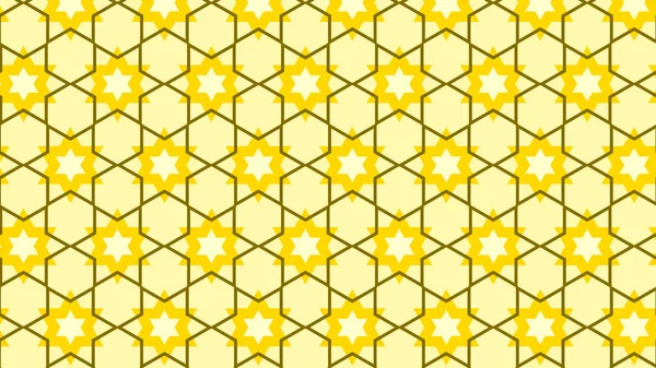 Yellow Star Background Pattern Graphic — Stock vektor