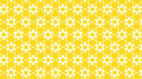 Yellow Seamless Stars Pattern Background