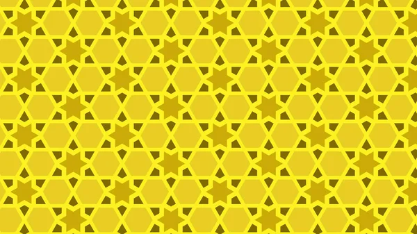 Жовта безшовна зірка Візерунок ілюстрація — стоковий вектор