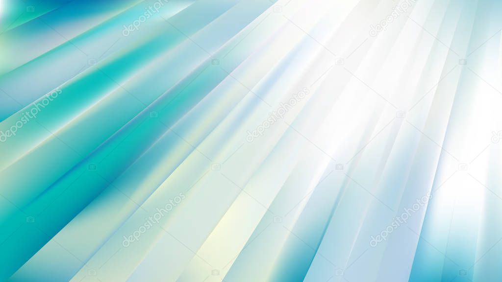 Turquoise and White Diagonal Lines Background Image