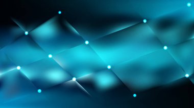 Soyut Siyah ve Mavi Bokeh Işıklar Arka Plan