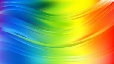 Renkli Soyut Dalgalı Arkaplan
