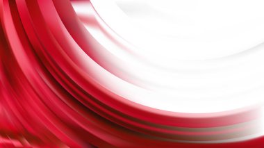 Kırmızı Ve Beyaz Soyut Dalga Arka Plan Grafiği