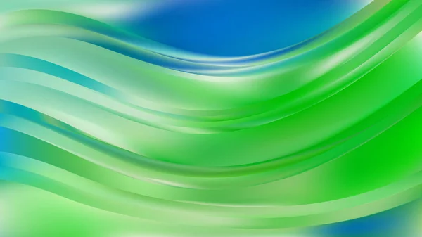 抽象蓝绿波背景图形 — 图库矢量图片