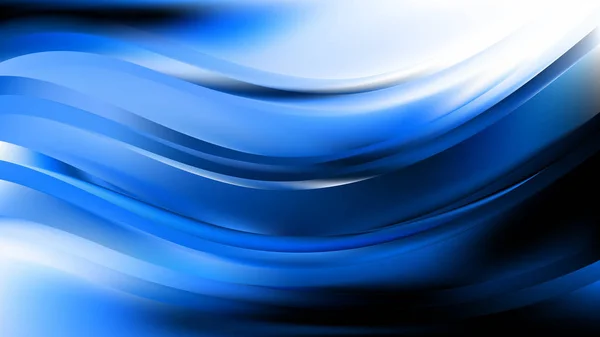 Abstracto azul oscuro fondo ondulado Vector Art — Vector de stock