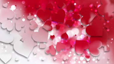 Kırmızı ve Beyaz Sevgililer Günü Arka Plan