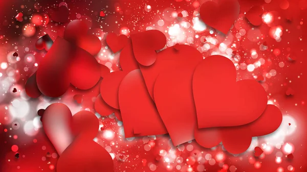 红色爱情背景图像 — 图库矢量图片