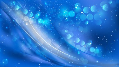 Soyut Mavi Bokeh Arka Plan Tasarımı