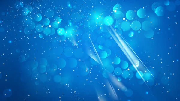 Abstrait bleu flou lumières fond image — Image vectorielle