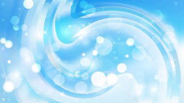 Soyut Mavi ve Beyaz Bulanıklık Işıklar Arka Plan Görüntüsü