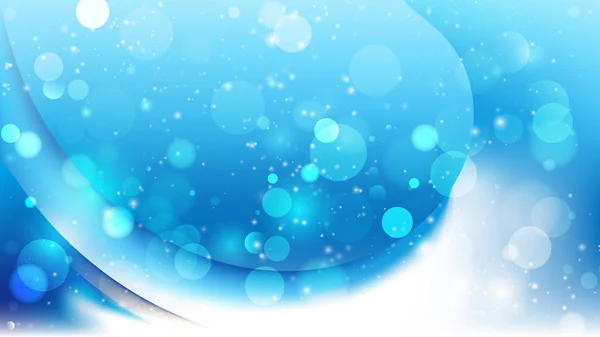 Résumé Blue and White Bokeh Background Design — Image vectorielle