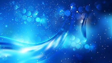 Soyut Cool Mavi Bulanık Işıklar Arka Plan Görüntüsü