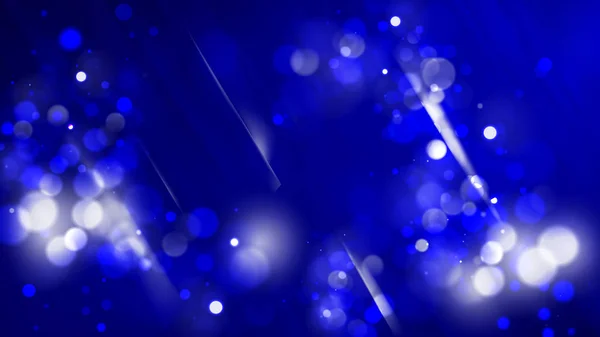 Abstraktes Kobaltblau verschwommenes Bokeh-Hintergrundbild — Stockvektor