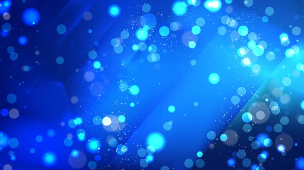 抽象的なコバルトブルーぼやけたライトの背景画像 — ストックベクタ