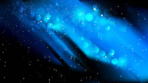 Abstrakte kühle blaue verschwommene Lichter Hintergrundvektor — Stockvektor