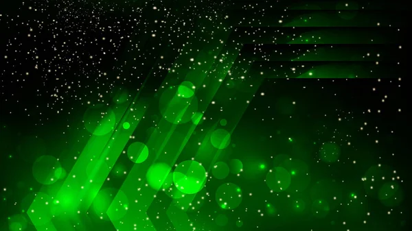 Resumen Cool Green Blur Lights Diseño de fondo — Vector de stock