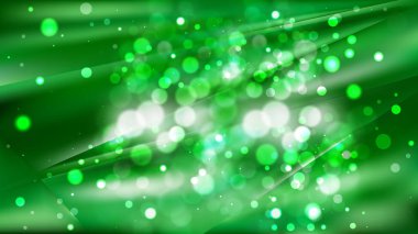 Soyut Koyu Yeşil Bokeh Arka Plan Tasarımı