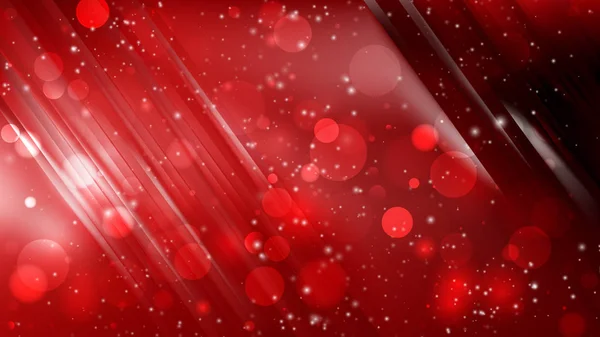 Resumen Cool Red Bokeh Lights Diseño de fondo — Vector de stock