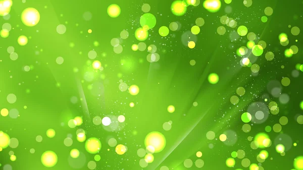 Imagem de fundo de luzes verdes abstratas — Vetor de Stock