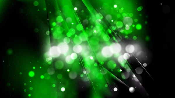 Abstrakter grüner und schwarzer defokussierter Hintergrundvektor — Stockvektor
