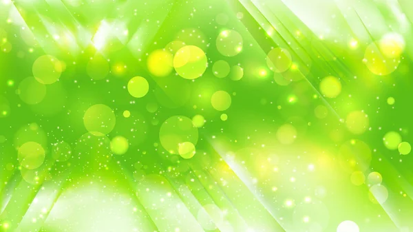 Абстрактні зелені та білі розфокусовані вогні фон — стоковий вектор