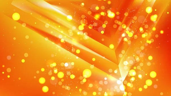 抽象的なオレンジ色のボケライト背景デザイン — ストックベクタ