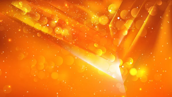 Rancangan Latar Belakang Lampu Orange Bokeh yang Abstrak - Stok Vektor