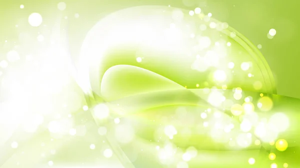 Abstrakte grüne und weiße verschwommene Lichter Hintergrundvektor — Stockvektor