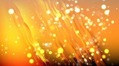 Soyut Turuncu ve Siyah Bulanık Işıklar Arka Plan Vektör