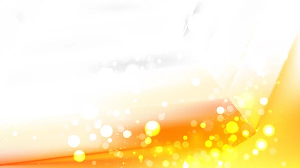 Résumé Orange et blanc Fond de lumières floues — Image vectorielle