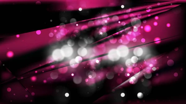 抽象 粉红色和黑色散景灯背景设计 — 图库矢量图片