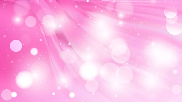 Fondo de luces de desenfoque rosa y blanco abstracto — Vector de stock