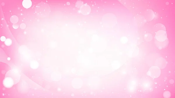 Vector de fondo de luces Bokeh rosa y blanca abstracta — Vector de stock