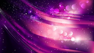 Soyut Mor ve Siyah Bokeh Işıklar Arka Plan