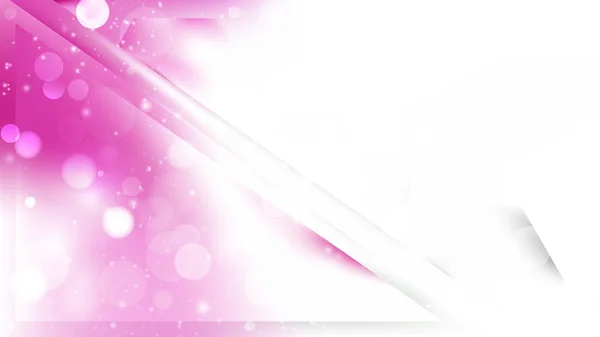 抽象的なピンクと白のボケデフォーカスライト背景デザイン — ストックベクタ