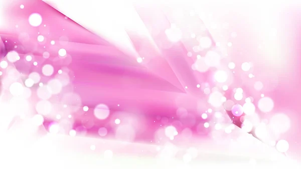 Аннотация Pink and White Blurred Lights Background — стоковый вектор