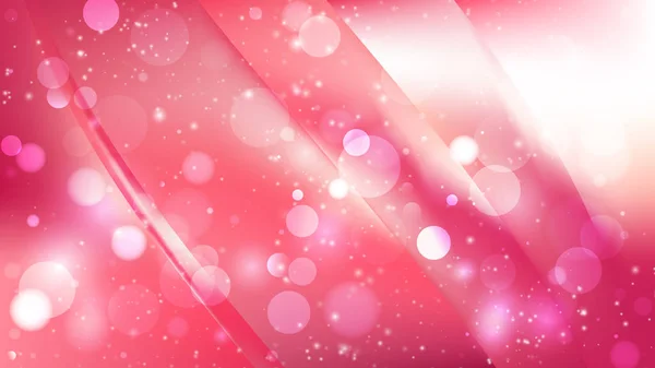 抽象的なピンクと白のぼやけたライトの背景 — ストックベクタ