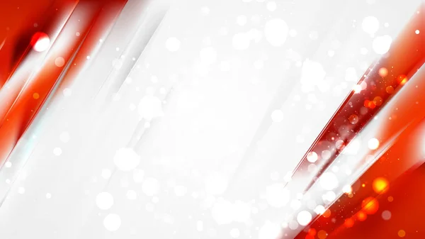 Abstrakte rote und weiße Bokeh-Lichter Hintergrunddesign — Stockvektor