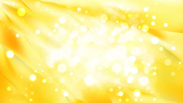 Résumé Image de fond floue jaune et blanche de Bokeh — Image vectorielle