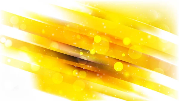 Abstrato amarelo e branco Bokeh luzes fundo imagem — Vetor de Stock