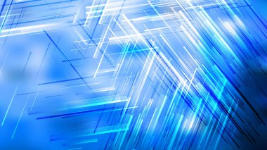 Mavi ve Beyaz Dinamik Düzensiz Çizgiler Arka Plan