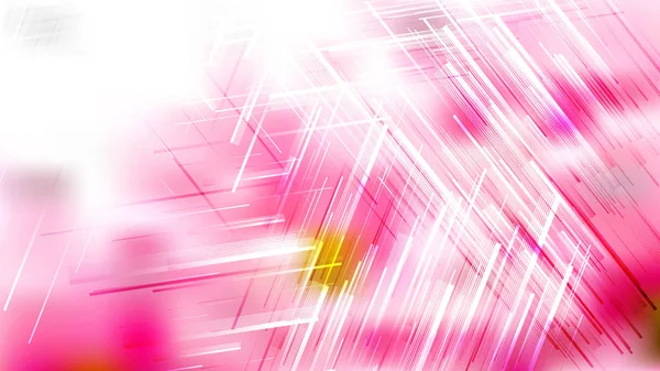 Pink and White Chaotic Random Lines Abstract Background — Stock Vector