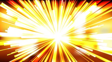 Soyut Turuncu ve Beyaz Burst Arka Plan