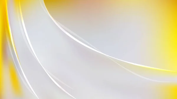 Glowing Abstract Grey and Yellow Wave background — стоковый вектор