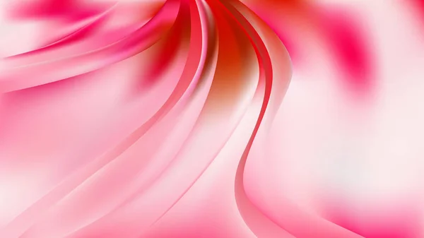 Sfondo curvo astratto rosa e bianco — Vettoriale Stock