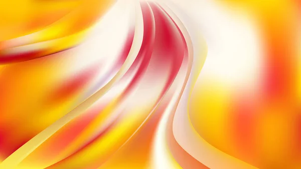 ピンクイエローとホワイト抽象波の背景 — ストックベクタ