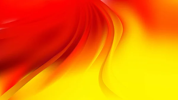 Abstrakt röd och gul kurva bakgrund vektor konst — Stock vektor