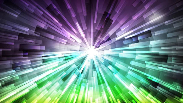 Abstract Purple and Green Sunburst Background Vector Art — Stock Vector