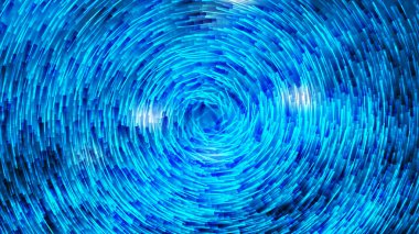 Soyut Mavi Dairesel Çizgiler Arka Plan